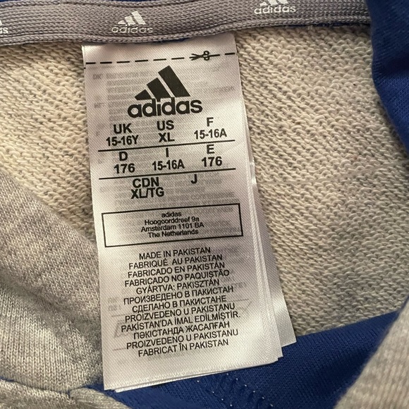 Blue and gray adidas sweatshirt - Picture 4 of 6
